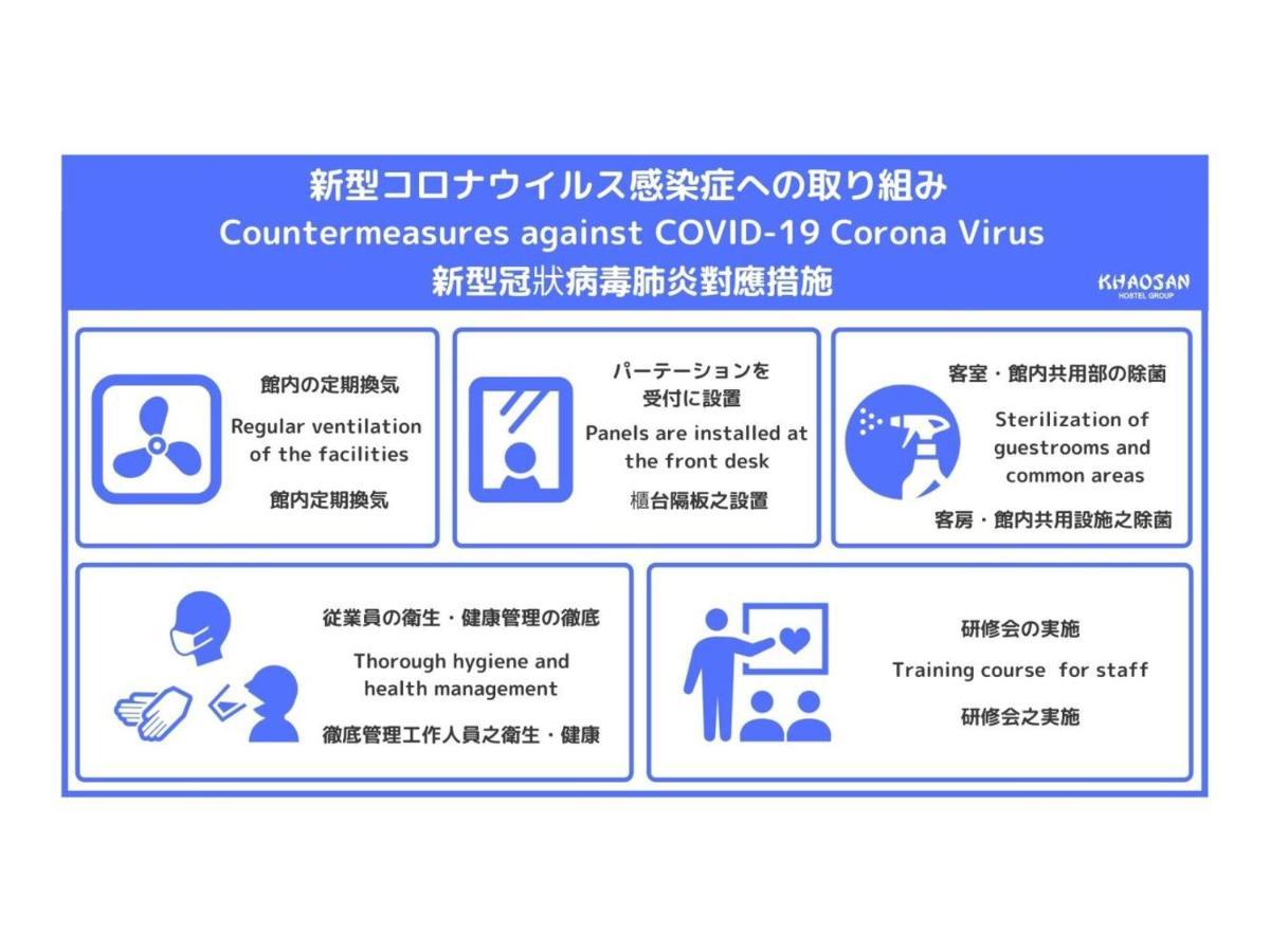 Khaosan World Namba Vandrehjem Osaka Eksteriør billede